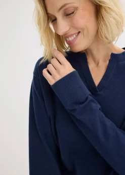Pull en maille avec boutons