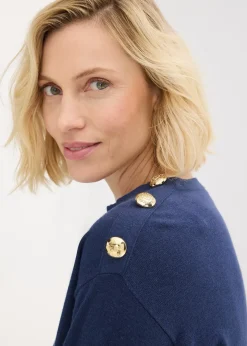 Pull en maille avec boutons