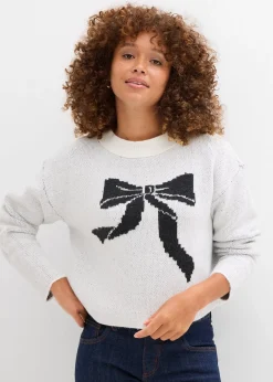 Pull en maille avec nœud