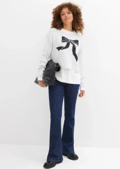 Pull en maille avec nœud