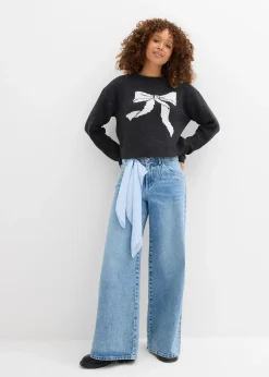 Pull en maille avec nœud