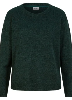 Pull en maille chinée à col rond