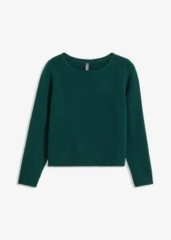 Pull en maille col bateau