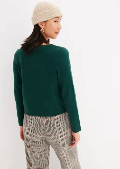 Pull en maille col bateau