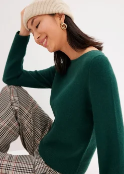 Pull en maille col bateau