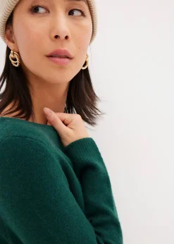 Pull en maille col bateau