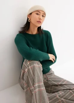 Pull en maille col bateau