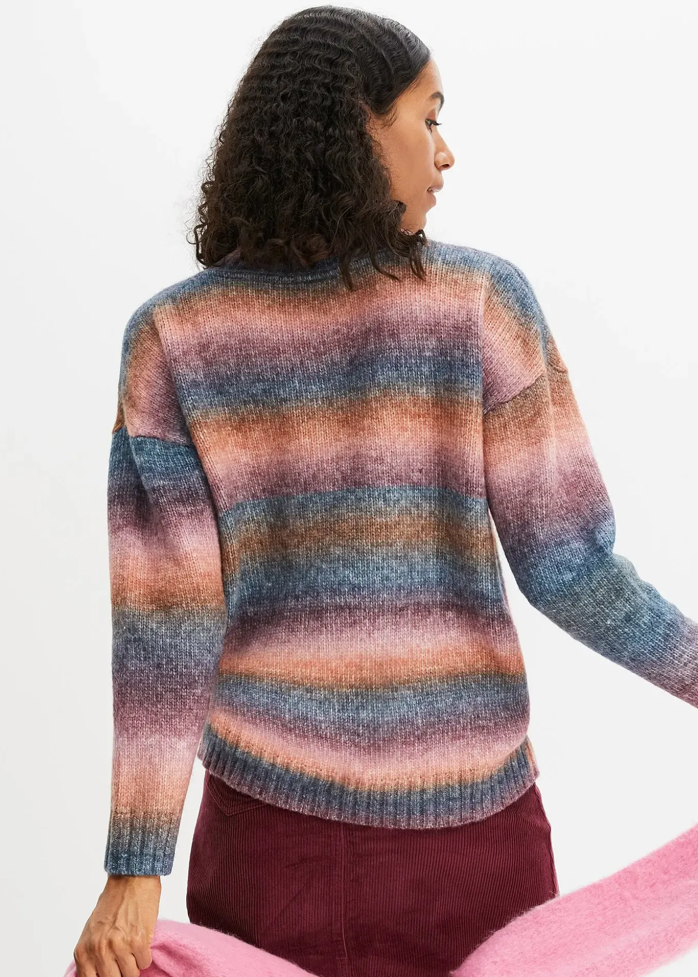 Pull en maille effet tie & dye