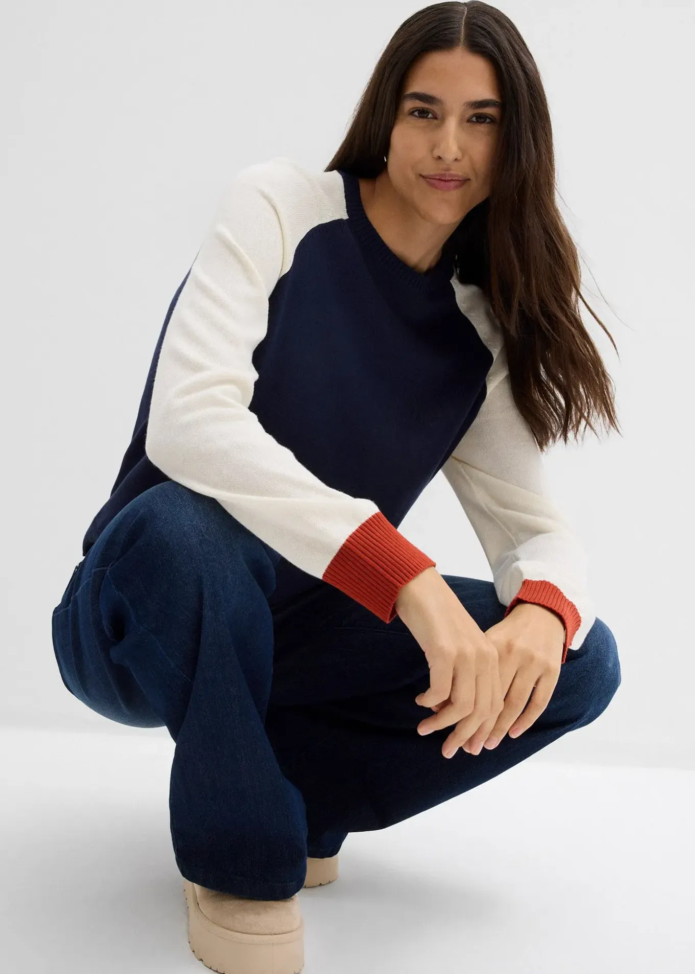 Pull en maille fine à manches raglan