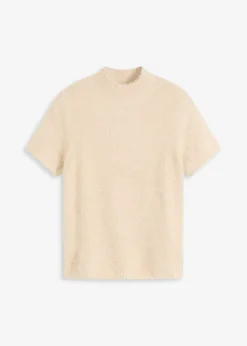 Pull en maille poilue