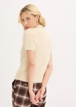 Pull en maille poilue