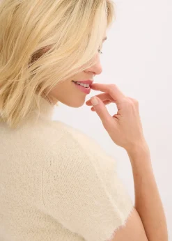 Pull en maille poilue