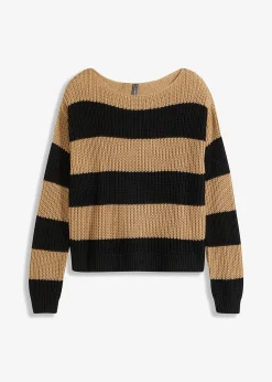 Pull en maille rayé