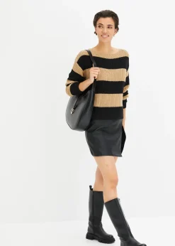 Pull en maille rayé