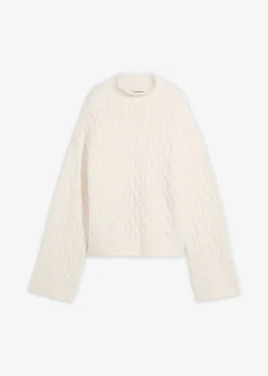 Pull en maille torsadée