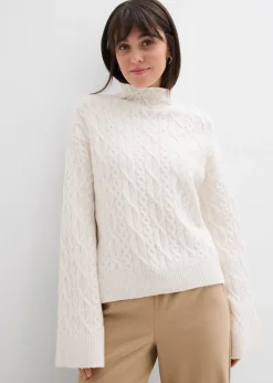 Pull en maille torsadée