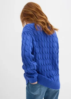 Pull en maille torsadée