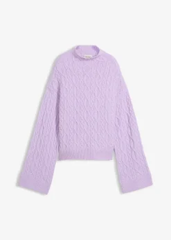 Pull en maille torsadée