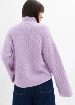 Pull en maille torsadée