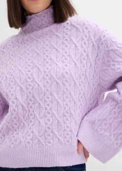 Pull en maille torsadée