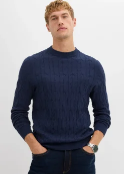 Pull en maille torsadée 100% coton