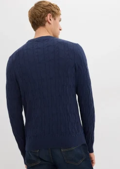 Pull en maille torsadée 100% coton