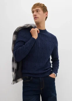 Pull en maille torsadée 100% coton