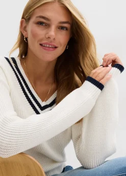 Pull en viscose mélangée