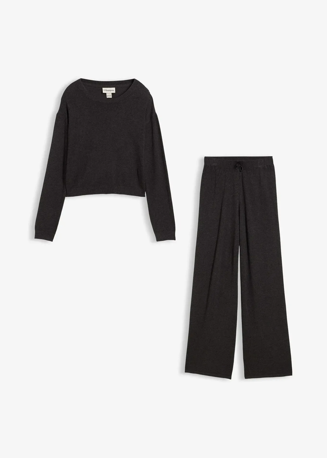 Pull et pantalon en fine maille (ens. 2 pces), viscose majoritaire