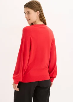 Pull fluide en fine maille de viscose mélangée