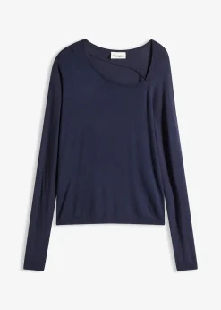 Pull fluide en viscose majoritaire