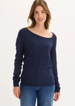 Pull fluide en viscose majoritaire