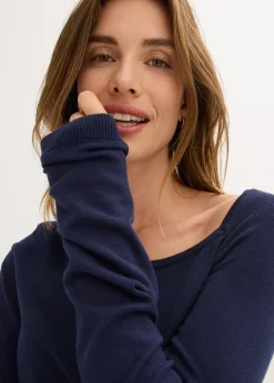 Pull fluide en viscose majoritaire