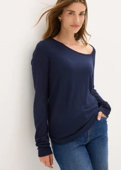 Pull fluide en viscose majoritaire