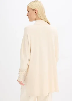 Pull forme cape en viscose mélangée