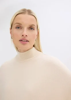 Pull forme cape en viscose mélangée