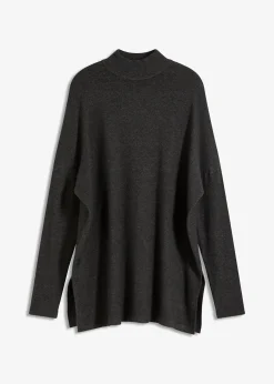 Pull forme cape en viscose mélangée