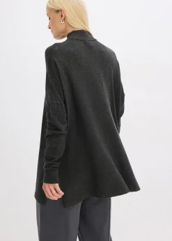Pull forme cape en viscose mélangée