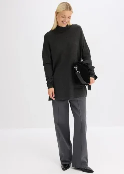 Pull forme cape en viscose mélangée