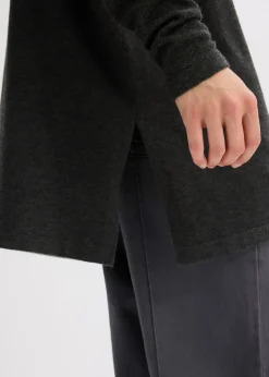 Pull forme cape en viscose mélangée