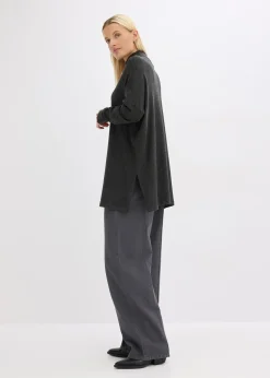 Pull forme cape en viscose mélangée