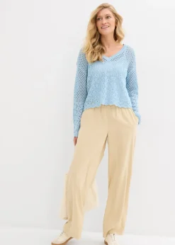 Pull léger en maille ajourée