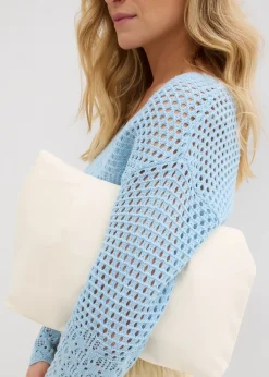 Pull léger en maille ajourée