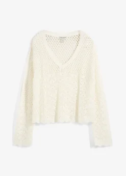 Pull léger en maille ajourée