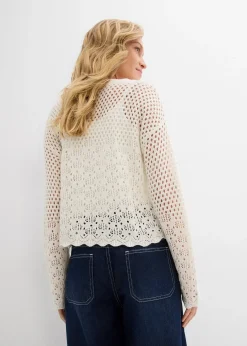 Pull léger en maille ajourée