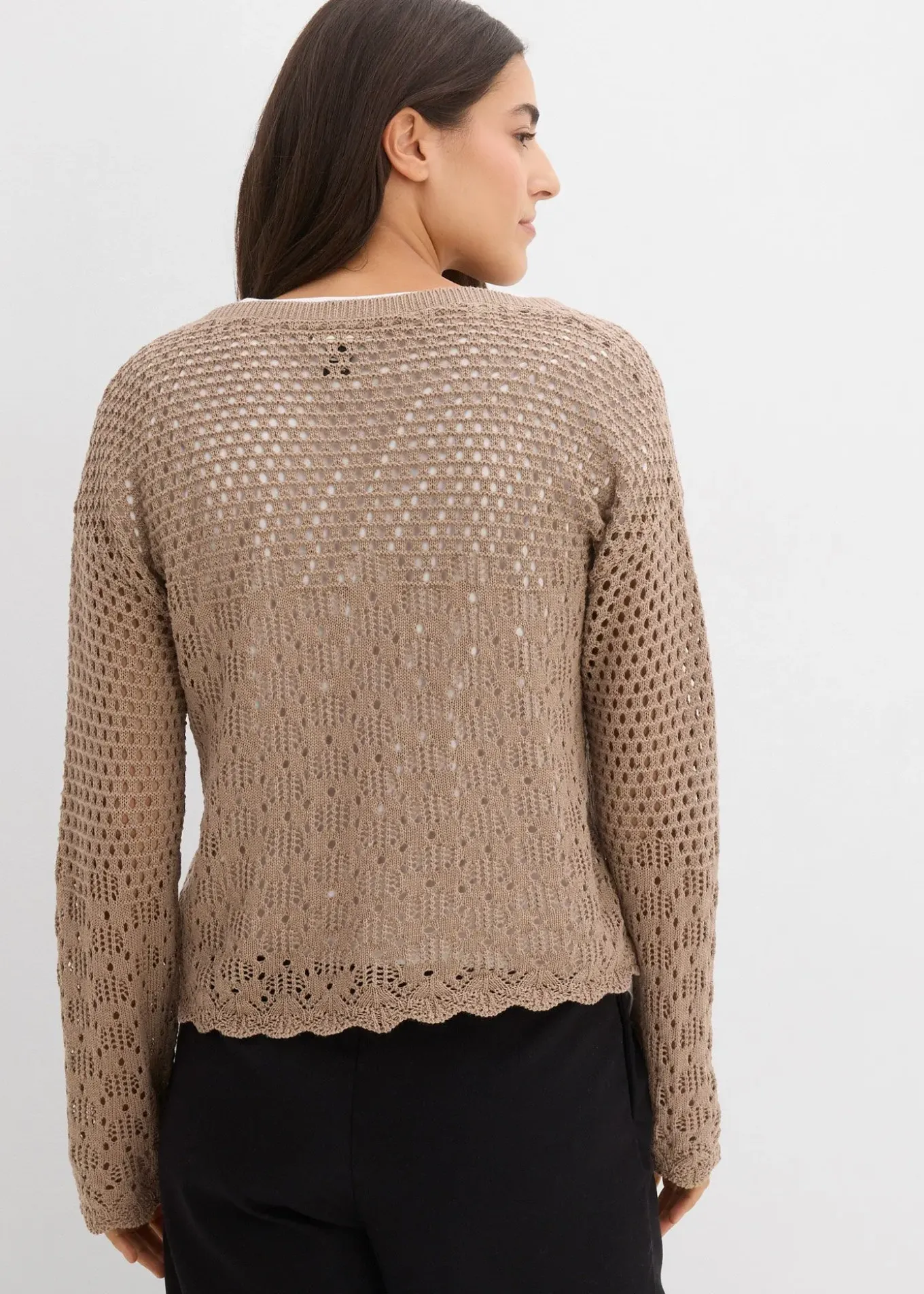 Pull léger en maille ajourée