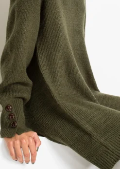 Pull long à boutons