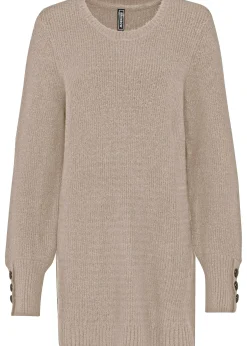 Pull long à boutons