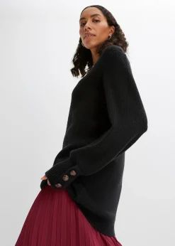 Pull long à boutons