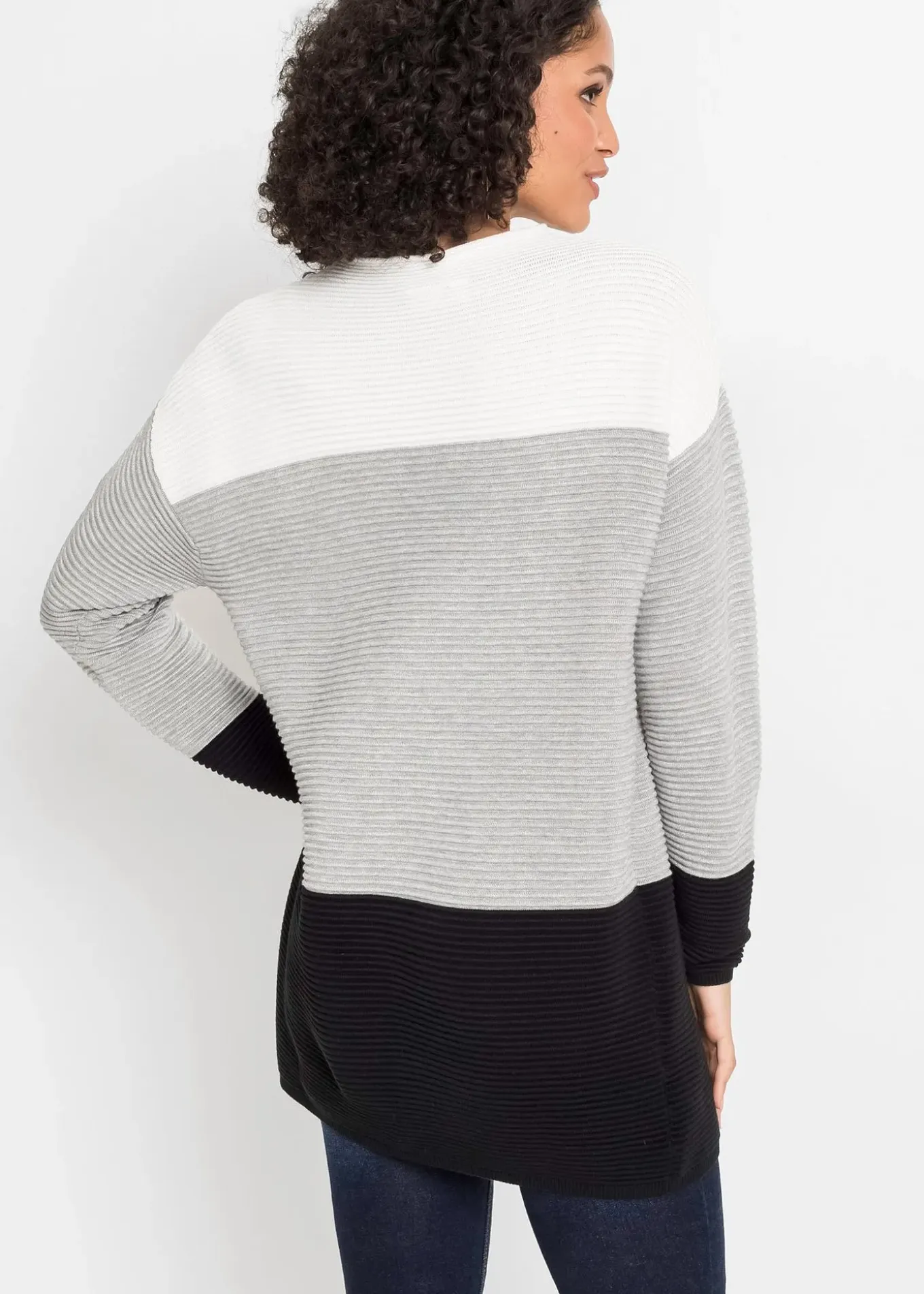 Pull long à rayures